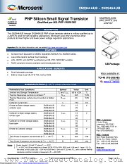 JANTX2N2945AUB datasheet pdf Microsemi