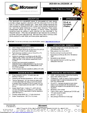 2EZ10D5/TR12 datasheet pdf Microsemi