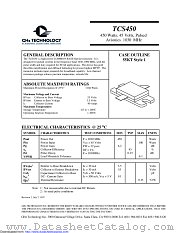 TCS450 datasheet pdf Microsemi