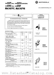 MAC40797 datasheet pdf Motorola