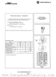 2N5865 datasheet pdf Motorola