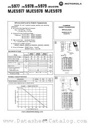 2N5977 datasheet pdf Motorola