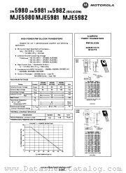 MJE5980 datasheet pdf Motorola