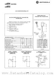 2N6114 datasheet pdf Motorola