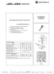 2N6365A datasheet pdf Motorola