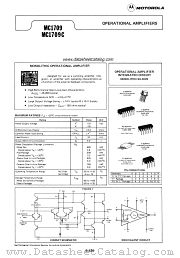 MC1709CP1 datasheet pdf Motorola