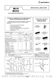 MC1741CP2 datasheet pdf Motorola