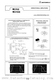 MC1741S datasheet pdf Motorola