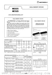 MC75325P datasheet pdf Motorola