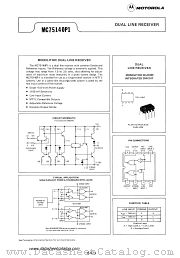 MC75140P1 datasheet pdf Motorola