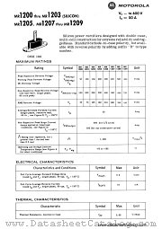 MR1203R datasheet pdf Motorola