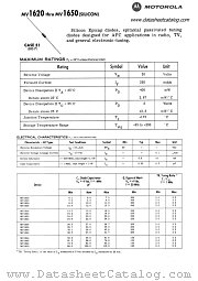 MV1626 datasheet pdf Motorola