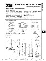 LF311D datasheet pdf National Semiconductor