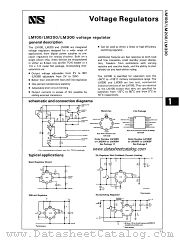 LM100F datasheet pdf National Semiconductor