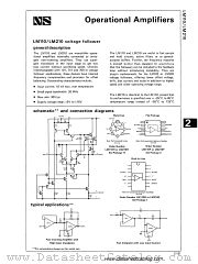 LM210 datasheet pdf National Semiconductor