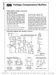 LM211F datasheet pdf National Semiconductor