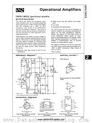 LM212D datasheet pdf National Semiconductor