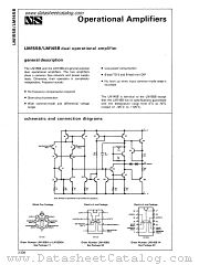 LM1458-14 datasheet pdf National Semiconductor