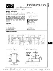 LM378N datasheet pdf National Semiconductor