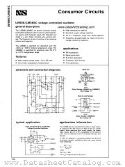 LM566H datasheet pdf National Semiconductor