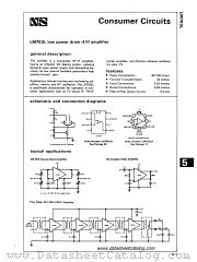 LM703LN datasheet pdf National Semiconductor