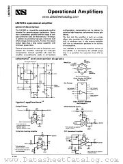 LM709C datasheet pdf National Semiconductor