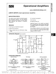 LM747D datasheet pdf National Semiconductor