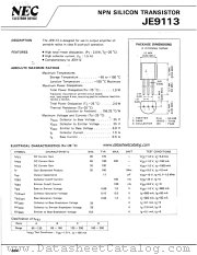 JE9113 datasheet pdf NEC