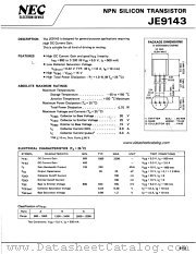 JE9143 datasheet pdf NEC