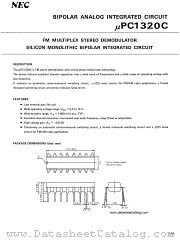 UPC1320C datasheet pdf NEC