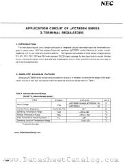 uPC7800H SERIES datasheet pdf NEC