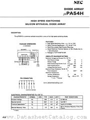 uPA54H datasheet pdf NEC