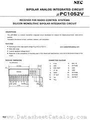 uPC1052V datasheet pdf NEC