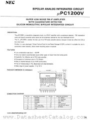 uPC1200V datasheet pdf NEC