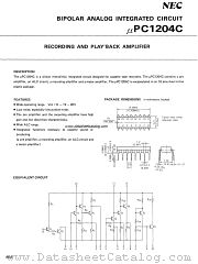 uPC1204C datasheet pdf NEC