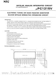 uPC1215V datasheet pdf NEC