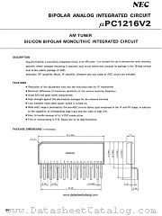 uPC1216V2 datasheet pdf NEC