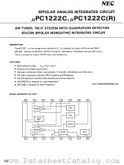 uPC1222C(R) datasheet pdf NEC