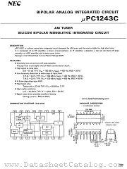 uPC1243C datasheet pdf NEC