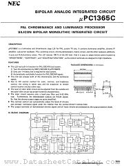 uPC1365C datasheet pdf NEC