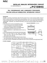 uPC1384C datasheet pdf NEC