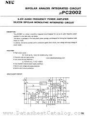 uPC2002 datasheet pdf NEC