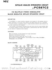 uPC587C2 datasheet pdf NEC