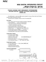 uPD1701C-014 datasheet pdf NEC