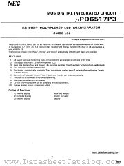 uPD6517P3 datasheet pdf NEC