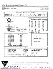 1N1185A datasheet pdf New Jersey Semiconductor