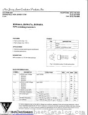 BSW66A datasheet pdf New Jersey Semiconductor