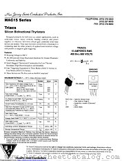 MAC15A9 datasheet pdf New Jersey Semiconductor