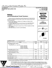 MAC228A8 datasheet pdf New Jersey Semiconductor