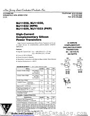 MJ11031 datasheet pdf New Jersey Semiconductor